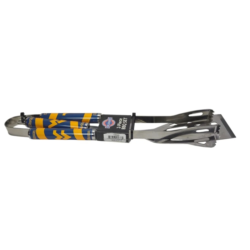 Siskiyou Sports West Virginia Mountaineers 2 Piece BBQ Grilling Tool Set Tongs